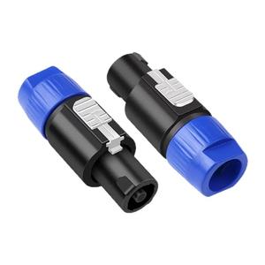 <b>Audio</b> 4 Pin Professional Microphone Plug NL4FC <b>Speaker</b> Connector Panel Mount <b>Audio</b> Video Plug - Product Image 2