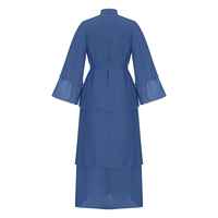 Nouvelle Abaya Plissée Personnalisée Modeste pour Femmes Musulmanes, Manches Longues, Toutes Saisons, Taille Naturelle, Respirante, Collection 2026
