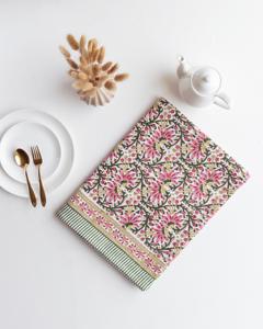 Tovaglia di Lusso Artigianale Best-Seller, Tovaglia con Stampa Floreale Vintage in Cotone <span class=keywords><strong>per</strong></span> la Casa - Product Image 6
