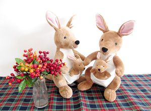 Cartoon Cute Baby Mom Animal Kangaroo <span class=keywords><strong>peluche</strong></span> simpatici animali di <span class=keywords><strong>peluche</strong></span> <span class=keywords><strong>peluche</strong></span> Kangaroo regali per la festa della mamma - Product Image 4