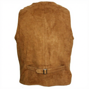 Chaleco de Cuero Marrón para Motocicleta y Equitación JAYCAN SPORTS para Hombre, Ropa Exterior Impermeable - Product Image 6