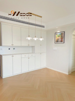 Buffet de cuisine en bois massif avec 4 portes et 3 tiroirs Rangement réglable Unité de café-bar Blanc