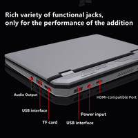 Ordinateur portable OEM 7 pouces haute définition mini ordinateur portable de poche en Tel J4125 8 Go + 128 Go écran tactile ordinateur portable de jeu