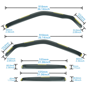 Déflecteurs de Vitres de Voiture de Haute Qualité 4 Pièces Protection Contre le Vent, la Pluie et le Soleil pour <span class=keywords><strong>Nissan</strong></span> <span class=keywords><strong>Juke</strong></span> MK1 F15 2010-2019 SUV 5 Portes - Product Image 3