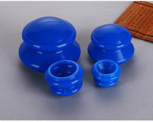 Juego de Ventosas de Silicona Portátiles para el Hogar, Herramienta de Masaje de Terapia de Ventosas de Goma Azul, Fácil de Limpiar para Uso Doméstico - Product Image 4