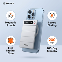 REMAX Enregistreur vocal intelligent IA 64 Go Transcription en temps réel 118 langues Double micro Magnétique Ultra-mince Enregistrement 32H