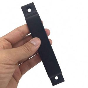 Poignée de porte coulissante WEKIS en acier carbone noir mat pour portes de grange, entrepôt/atelier/appartement, installation facile - Product Image 3