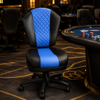 Fauteuil de casino SUCCESSOR VIP pour salle de poker, base noire thermolaquée, couleur personnalisée, Las Vegas