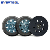 Support de planche à poncer de rechange EVERTOOL 5 pouces 9 trous 3 boulons auto-agrippant pour polissage abrasif