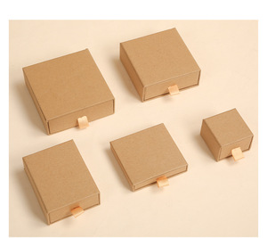 Fabrika nakit takı ambalaj kutusu küpe kolye yüzük kutusu bilezik çekmece kutusu - Product Image 4