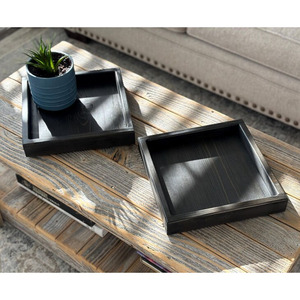 Wooden Tray <b>Coffee</b> <b>Table</b> <b>Storage</b> - Product Image 1