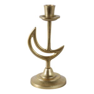 Portacandele a mezzaluna in metallo per centrotavola, soggiorno, cucina, mensola, decorazione per console - Product Image 1