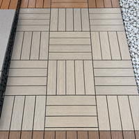 Planche décorative de sol extérieure en plastique anti-corrosion pour terrasse, balcon, jardin, cour, à assembler soi-même