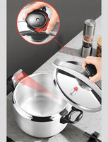Autocuiseurs à poignée en bakélite antidéflagrants dispositifs de sécurité multiples cuisinière à induction en aluminium 7/9/11/35/50L