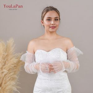 YouLaPan <span class=keywords><strong>VM70</strong></span> R à la mode femmes à pois motif gants mariée robe de mariée mains assorties robe de soirée décoration de la main - Product Image 5