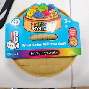 Boîte Mystère Arc-en-ciel Colorée : Jouets Squishies en forme de Boulettes, Boules Scintillantes en forme de Pain Vapeur, Jouets Sensoriels Fidget, Balles <span class=keywords><strong>Anti</strong></span>-<span class=keywords><strong>stress</strong></span> à Presser en Forme d'Aliments - Product Image 3
