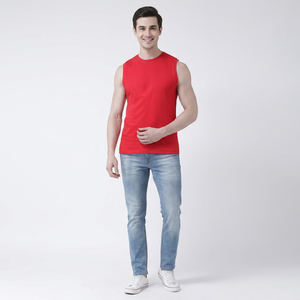 Débardeur de sport décontracté pour homme, sans manches, à séchage rapide, pour la musculation, la course à pied, l'entraînement, en tricot uni, tailles plus grandes, OEM - Product Image 1