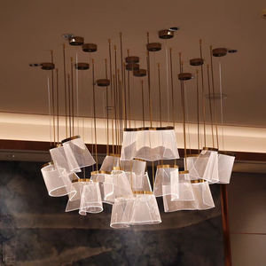 Candelabro de techo Led dorado moderno para decoración interior de estilo de lujo - Product Image 4