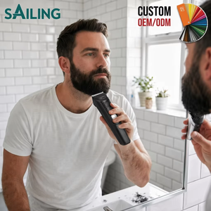 ST3-1007-1 SAILING Kit de Aseo 3 <span class=keywords><strong>en</strong></span> 1: Cortapelos, Recortador de Barba y Nariz/Auriculares, 8000 RPM, 6 Peines Guía, Set de Viaje Inalámbrico de 600 mAh - Product Image 1