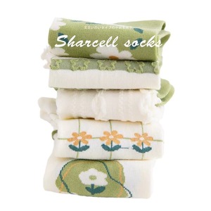 Women's Ankle Socks Breathable Sweat Absorbing Spring Autumn Style Japanese Cartoon Mori Girl Trend Boat Socks - Product Image 5