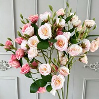 Bouquet de fleurs artificielles Luckygoods, fausses fleurs, tiges florales mélangées, décoration de mariage, décoration de la maison, centre de table