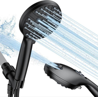 Pommeau de douche à main personnalisé en nickel brossé, haute pression, économie d'eau, pour salle de bain, idéal pour présentoirs de supermarché