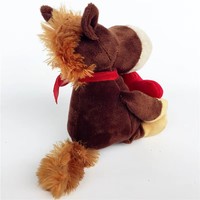 Peluche âne brun avec cœur rouge Te Amo, cadeau personnalisé de la Saint-Valentin pour enfants