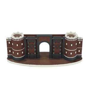 Resina personalizzata 3D stile cinese antica costruzione difesa militare città grande cancello blocco modello per la raccolta - Product Image 2