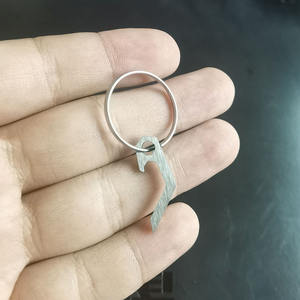 Mini abridor de botellas de acero inoxidable, portátil, EDC, herramienta para llavero, para uso en exteriores. - Product Image 2