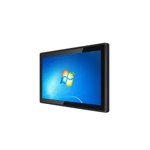 10inch 15.6inch 21.5inch pure flat screen metal case FHD capacitive 75*75 100*100mm wall mounted touch screen monitor as kioks