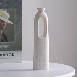 Commercio all'ingrosso di case coloniche decorative nordiche dimensioni circolare vuoto bianco nero <span class=keywords><strong>moderni</strong></span> <span class=keywords><strong>vasi</strong></span> circolari <span class=keywords><strong>vasi</strong></span> su misura - Product Image 4