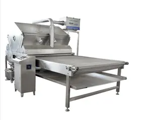 Máquina pulverizadora de óleo com sistema de coleção de névoa de óleo, pulverizador centrífugo de óleo para biscuit/biscoitos, alta produtividade 380v