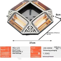 Table de Mahjong et table à manger avec chauffage électrique quatre côtés, chauffage rapide et économe en énergie, quatre pieds, prise standard