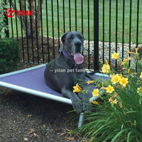 Lit pour chien surélevé, respirant, amovible, lavable, de luxe, pour chiens de petite, moyenne ou grande taille, utilisation intérieure/extérieure, toutes saisons
