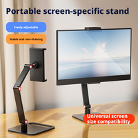 Nouveau support de moniteur rotatif à 3 axes, portable, réglable en hauteur, rotation à 360°, pour la diffusion en direct et la prise de vue avec téléphone