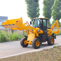 Livraison gratuite, chargeuse-pelleteuse 4x4 à direction sur 4 roues, chargeuse-pelleteuse 10-20, nouvelle chargeuse-pelleteuse compacte et petite avec accessoires