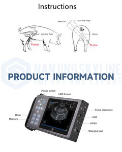 جهاز مسح بالموجات فوق الصوتية محمول للطب البيطري لفحص حمل الأغنام والخنازير - Product Image 6