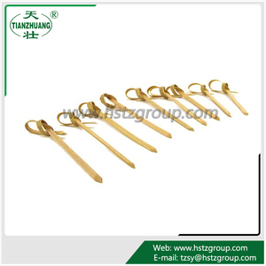 Natural al por mayor desechable cóctel selecciones bambú anudado pincho bambú selecciones comida selecciones <span class=keywords><strong>para</strong></span> fiesta <span class=keywords><strong>bar</strong></span> decorativo - Product Image 3