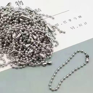 Hot bán bạc móc chìa khóa tay nối DIY trang sức làm Phụ Kiện Vòng bóng Bead Chain PURSE Bạc Chuỗi kết nối - Product Image 1
