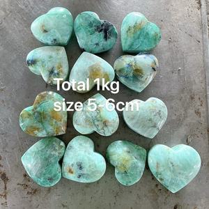 <span class=keywords><strong>Cristallo</strong></span> di Crisocolla Naturale Intagliato con Azurite a Forma di Cuore, Pietra Curativa Energetica per Decorazione Casa e Feng Shui - Product Image 6