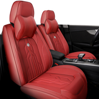 Housses de siège de voiture universelles tout compris en tissu maillé PVC PU pur semi-cuir