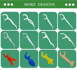 High <strong>Quality</strong> Recyclable Dental <strong>Floss</strong> Picks Embroidery <strong>Top</strong> Picks with Bamboo Charcoal Thread Cleaning Teeth with Comfort - Product Image 5