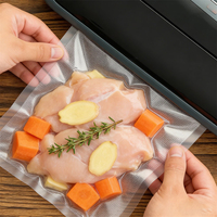 Transparante vacuümsealzakken voor voedsel, op maat gemaakt, BPA-vrij, voor kaas, maaltijdvoorbereiding, vershoudend, diepvriesbestendig, magnetronbestendig.