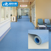Revêtements de sol en vinyle PVC hétérogènes pour usage commercial en hôtel, rouleaux de 2 mm/3 mm, écologiques, imperméables