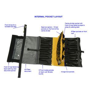 Túi đựng dụng cụ vai bằng vải bạt <span class=keywords><strong>PVC</strong></span> bền chắc, có dải phản quang tùy chỉnh - Product Image 6