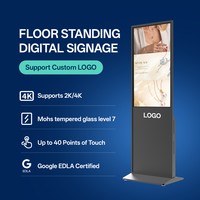 Affichage publicitaire numérique à écran tactile vertical de 55, 65 et 75 pouces pour les magasins de détail