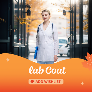 लोकप्रिय कपास 35% पॉलिएस्टर 65% कपड़े अस्पताल डिजाइन सफेद नर्स मेडिकल लैब कोट महिला नर्स वर्दी - Product Image 6