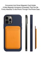 W8 Grosir Dompet Kartu Kredit Desain Sederhana dengan Magnet, Bahan Kulit PU, untuk Iphone 14 15 16 Pro Max