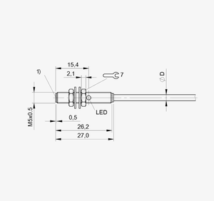 Sensor de Proximidad Inductivo B-ALLUFF BES 516-3005-G-E4-C-PU-05 (BES00H4) Nuevo y Original en Stock - Product Image 2