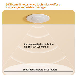 <span class=keywords><strong>Sensor</strong></span> <span class=keywords><strong>de</strong></span> Presencia Humana <span class=keywords><strong>de</strong></span> Onda Milimétrica <span class=keywords><strong>de</strong></span> 24G, <span class=keywords><strong>Sensor</strong></span> <span class=keywords><strong>de</strong></span> Radar Montado en el Techo, Interruptor <span class=keywords><strong>de</strong></span> <span class=keywords><strong>Luz</strong></span> que <span class=keywords><strong>se</strong></span> Mantiene Encendido Cuando Hay una Persona Presente - Product Image 2